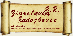 Živoslavka Radojković vizit kartica